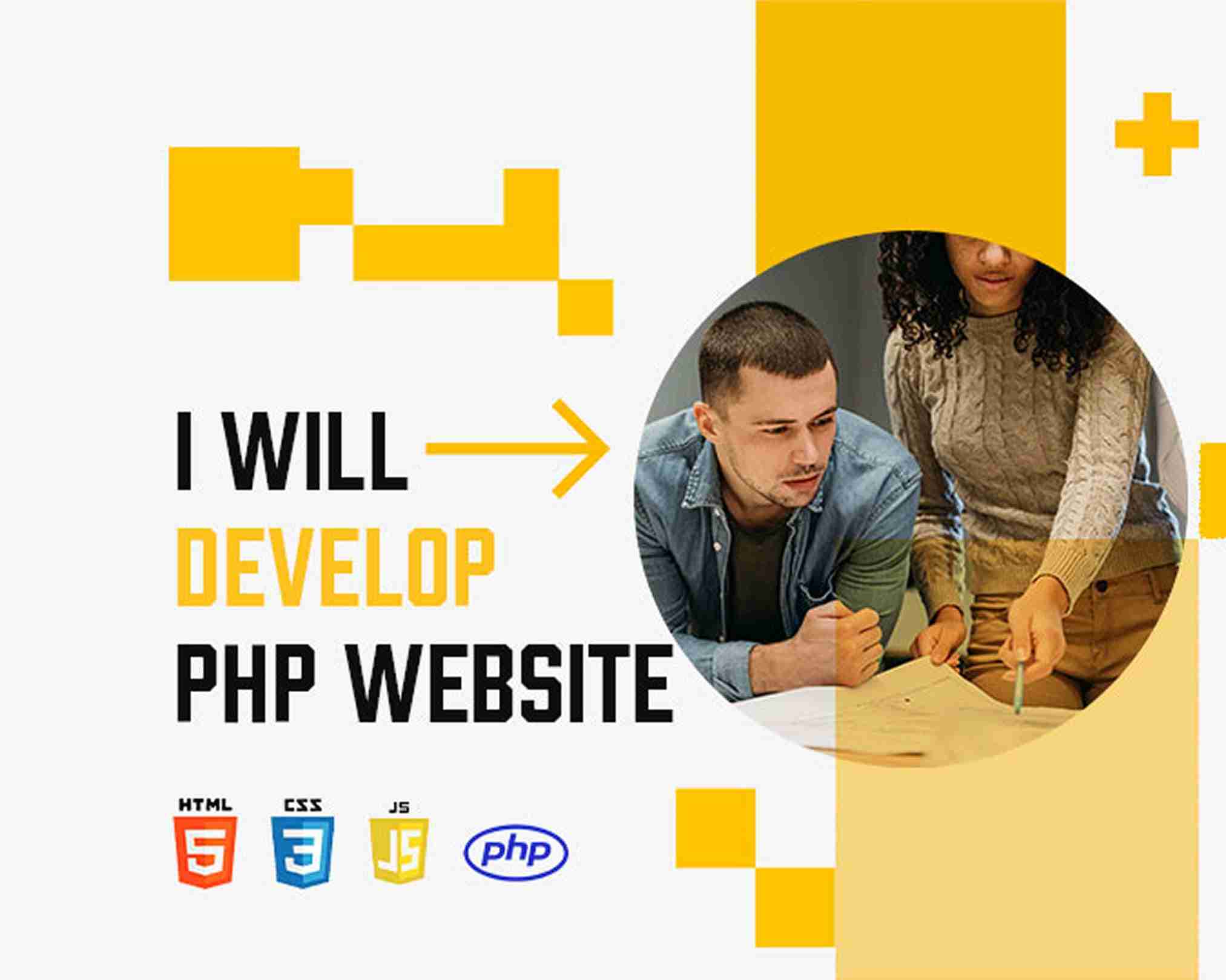 I will do custom PHP website development with responsive design